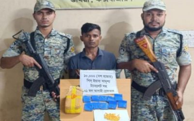 উখিয়ায় রোহিঙ্গা ক্যাম্পে ১০হাজার পিস ইয়াবাসহ এক যুবক গ্রেফতার
