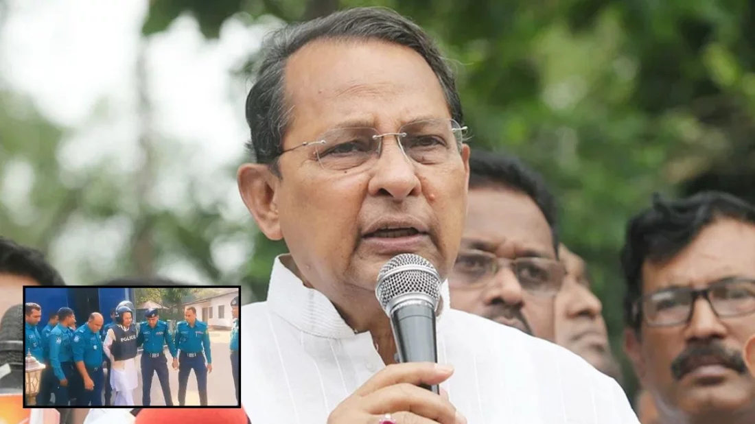 সাক্ষ্যগ্রহণ শুরু, হাসতে হাসতে ট্রাইব্যুনালে ঢুকলেন ইনু