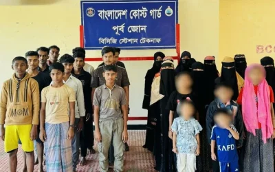 টেকনাফে মালয়েশিয়া পাচারের সময় নারী ও শিশুসহ ২৮ জন উদ্ধার