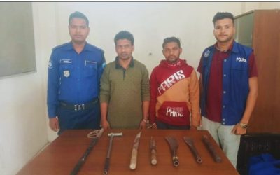পেকুয়ায় প্রজন্ম লীগ সভাপতিসহ ২ জন গ্রেপ্তার, দেশীয় অস্ত্র ও অস্ত্র সরঞ্জাম উদ্ধার