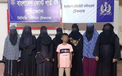 টেকনাফে যৌথ অভিযানে পাচারের উদ্দেশ্যে বন্দি থাকা অবস্থায় নারী ও শিশুসহ ৮ জন উদ্ধার