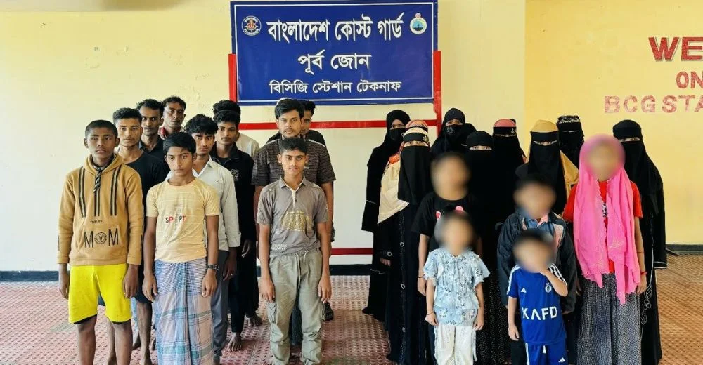 টেকনাফে মালয়েশিয়া পাচারের সময় নারী ও শিশুসহ ২৮ জন উদ্ধার