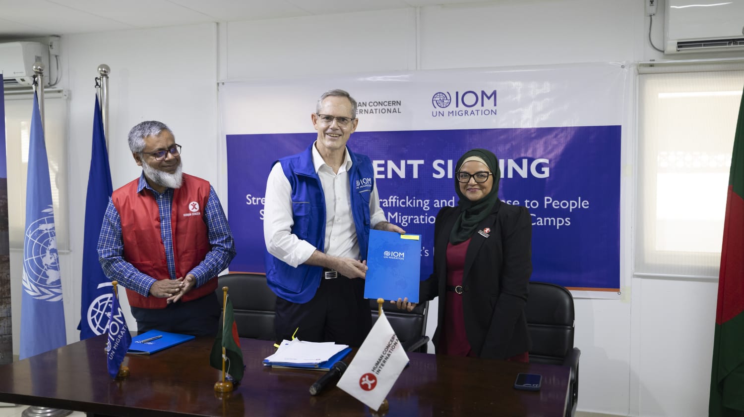 আইওএম এর সাথে কানাডিয়ান মুসলিম ত্রাণ সংস্থা এইচসিআই এর যৌথ প্রকল্প উদ্বোধন