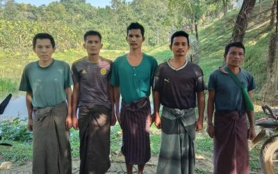 নাইক্ষ‍্যংছড়ি সীমান্ত পেরিয়ে এলো মিয়ানমারের ৪ বিজিপি ও ১ সেনা সদস্য, আটক বিজিবির হাতে