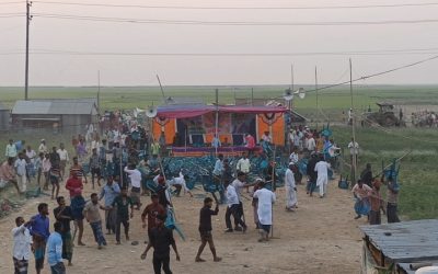 অষ্টগ্রামে বিএনপির নির্বাচনি জনসভায় চেয়ারে বসা নিয়ে দুই গ্রুপের সংঘর্ষ