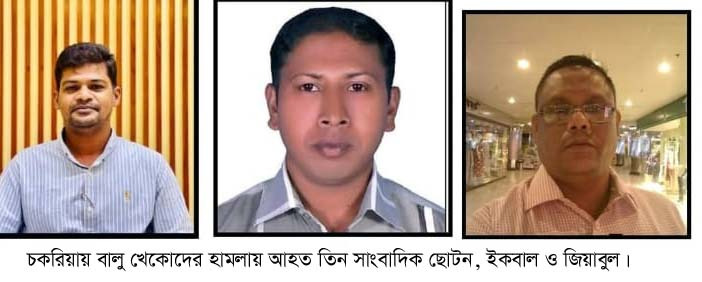 চকরিয়ায় বালু উত্তোলনের সংবাদ সংগ্রহ করতে গিয়ে তিন সাংবাদিককে হামলা