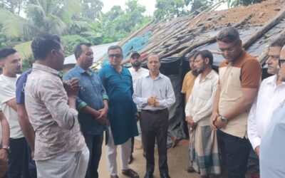 রামুর ঈদগড়ে নদী ভাঙ্গন ও বন্যা কবলিত এলাকা পরিদর্শনে জেলা প্রশাসক