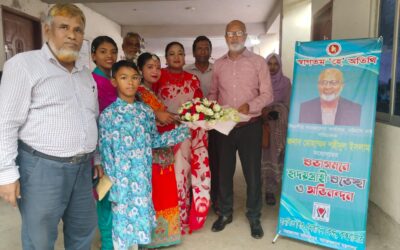 কক্সবাজার শিশু পুনর্বাসন কেন্দ্রে বিভাগীয় পরিচালকের পরিদর্শন, শিশুদের পরিবেশনায় মুগ্ধ অতিথিরা