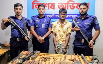 মহেশখালীর পাহাড়ে অস্ত্র তৈরির গোপন আস্তানা, বিপুল অস্ত্র উদ্ধার