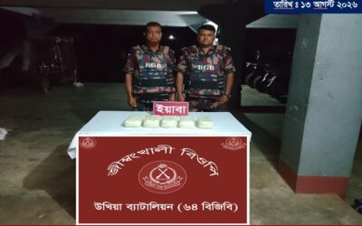 উখিয়ার জীম্বংখালীতে ৬৪ বিজিবি’র  অভিযানে মালিকবিহীন বিপুল ইয়াবা উদ্ধার