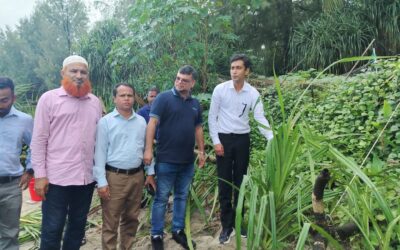 সেন্টমার্টিন দ্বীপে পরিবেশ অধিদপ্তর কর্তৃক বৃক্ষরোপন ও কেয়া চারা বিতরণ