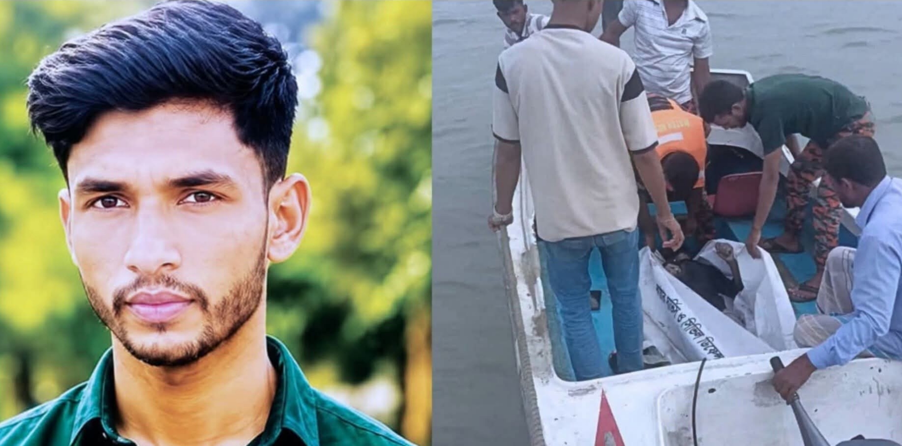 নিখোঁজের ১৮ ঘণ্টা পর পানির নিচে মিলল শামীমের নিথর দেহ